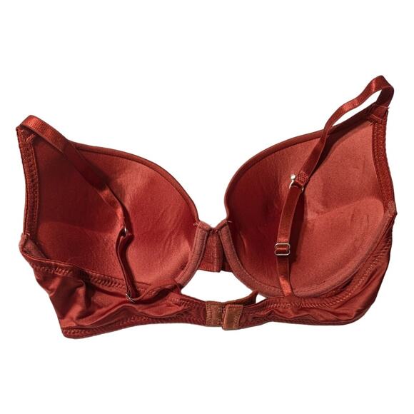 Fredericks of Hollywood Rust Diana Push Up Plunge Multiway Underwire Bra 36C - Picture 6 of 10